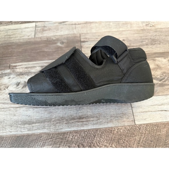 ProCare Medical Squared Toe Post-Op Shoe Black M Adjustable Fracture Foot - Picture 5 of 8
